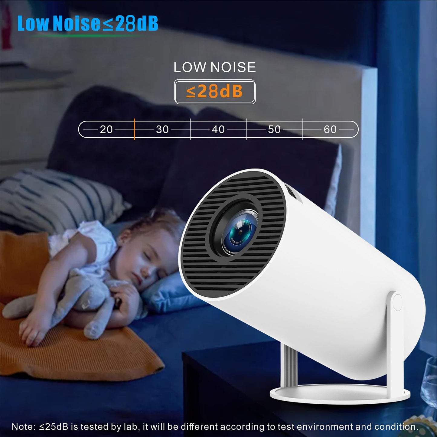 HY300 PRO Mini Projector with Android 11, Dual Wifi6