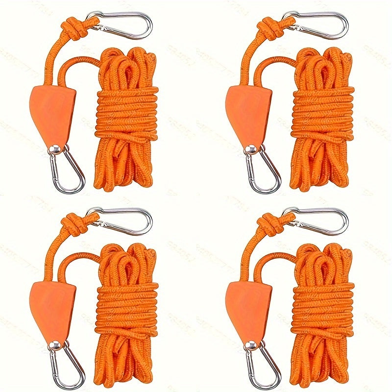 Outdoor Pulley Adjuster, Metal Lifting Pulley Reflective Wind Rope