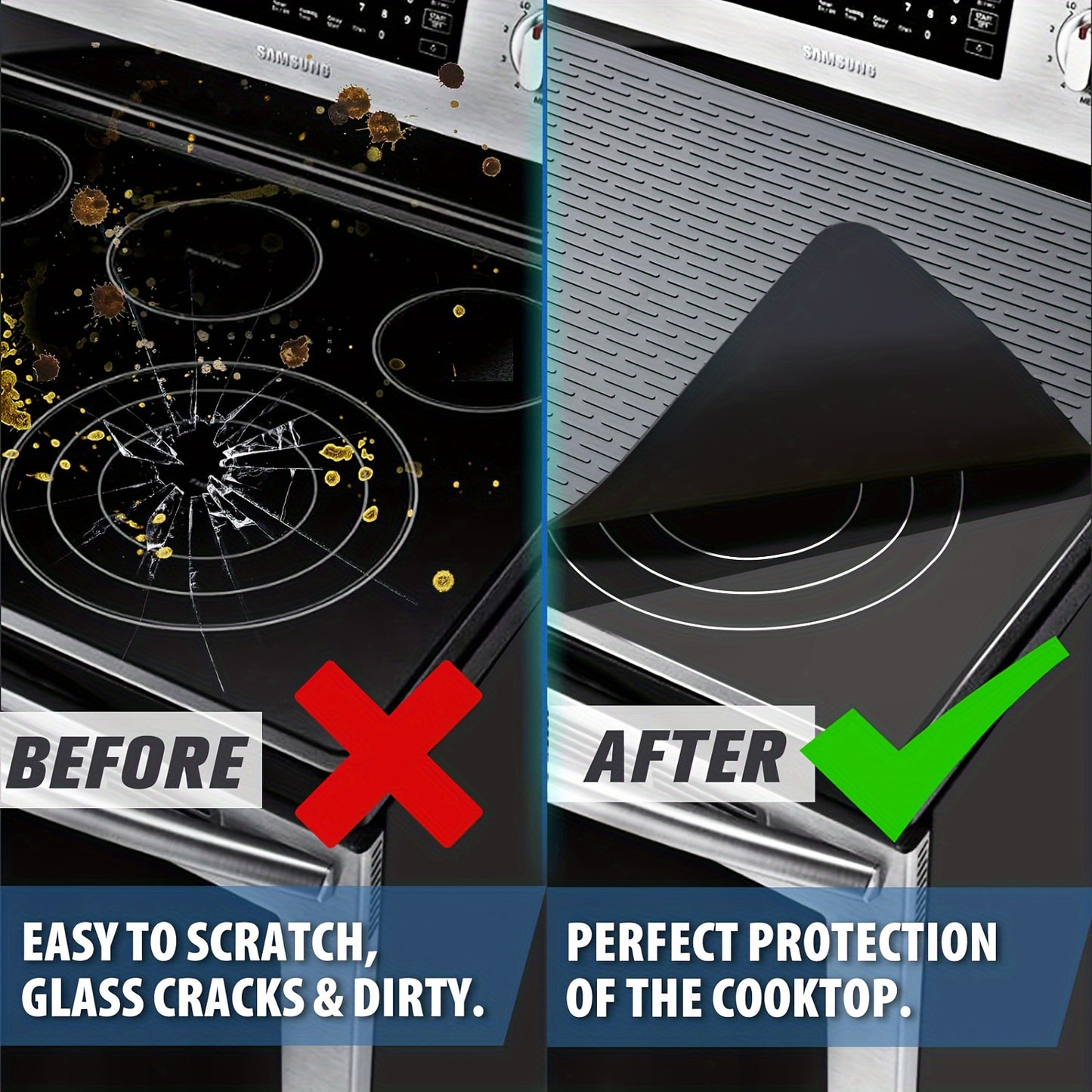 [Heat Resistant] Silicone Stove Top Covers