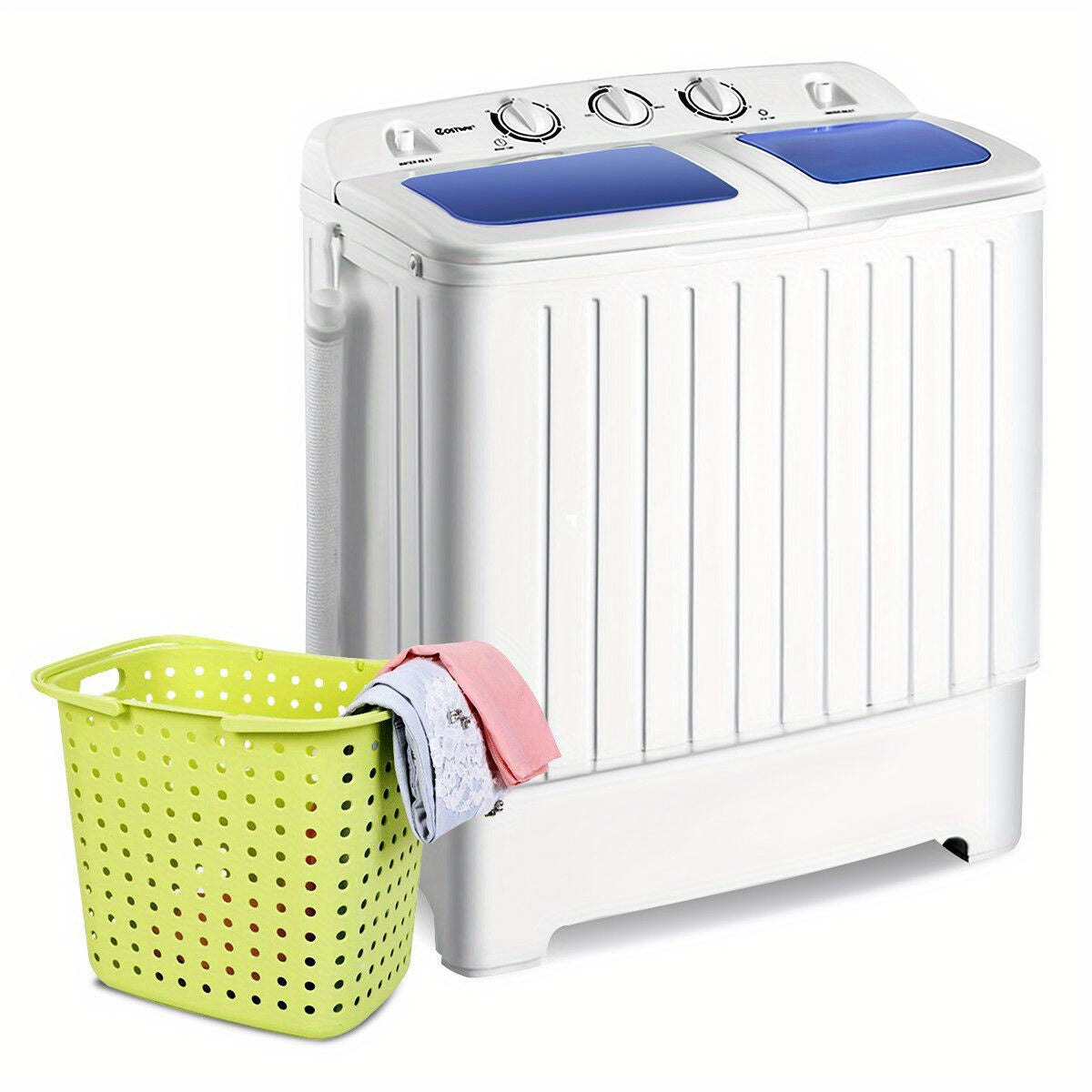 Portable Mini Washing Machine Washer Compact Twin Tub 20 lbs Spin