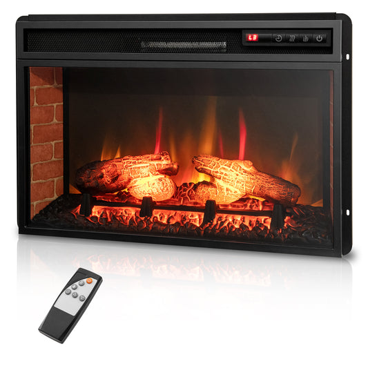 MULTIGOT 26" Electric Fireplace Insert, Recessed & Freestanding Heater