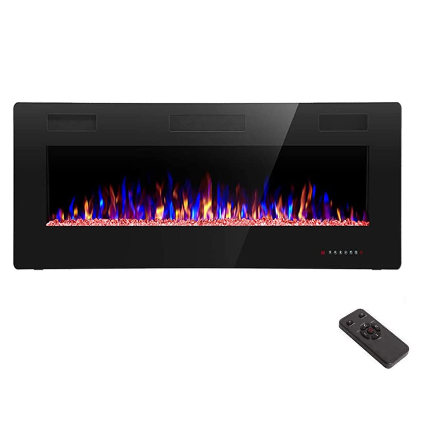 Xbeauty Electric Fireplace in-Wall Recessed and Wall Mounted