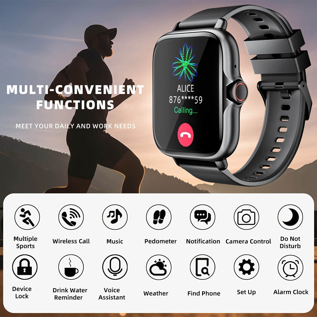 Multifunctional Sports Smart Watch For Men & Women