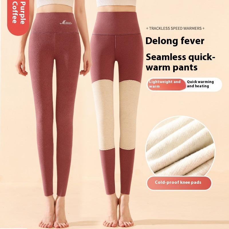 Winter High Waist Knee-pad Leggings