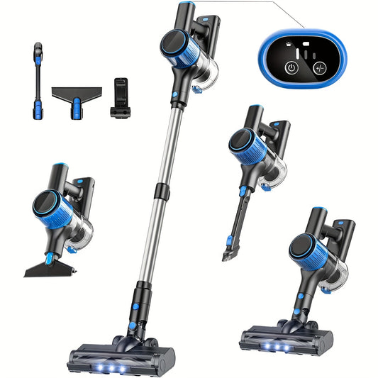 8-in-1 Cordless Stick Vacuum with Powerful 28Kpa Suction, 40-Min Runtime