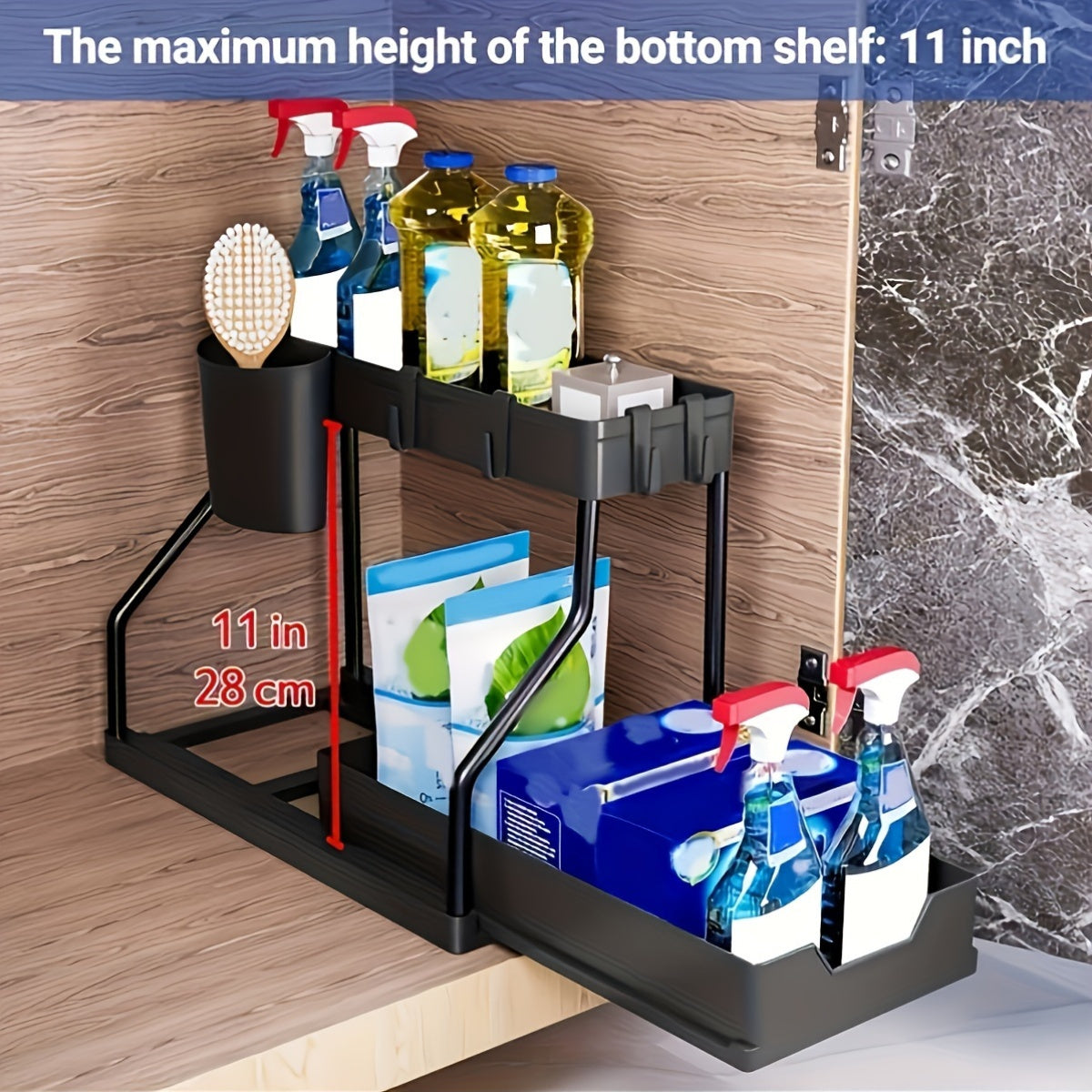 Pull-Out Plastic Storage Organizer