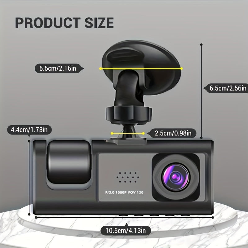 Vavupo 1080P Triple Dash Cam for Cars