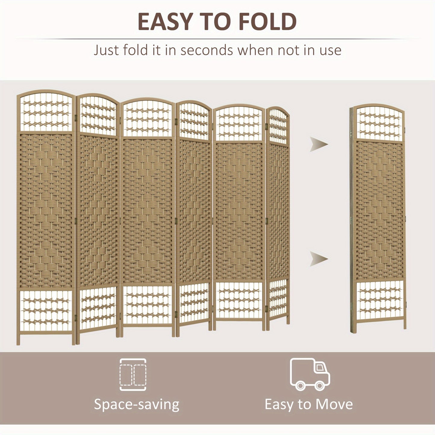 HOMCOM 6 Panel Room Divider