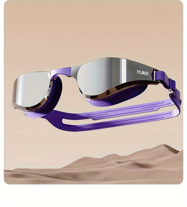 Sleek Anti-Fog Silicone Pair of Swimming Goggles