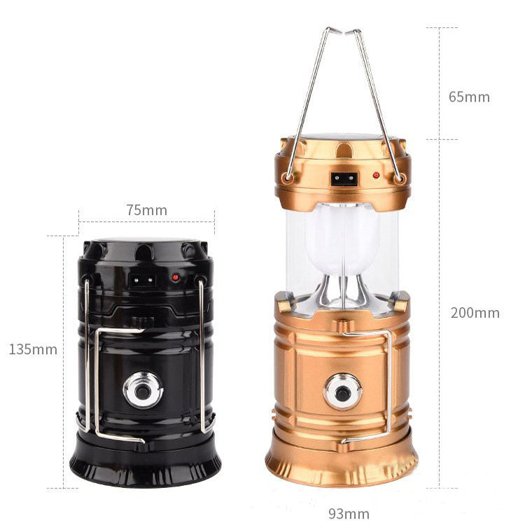 Solar charging camping lantern