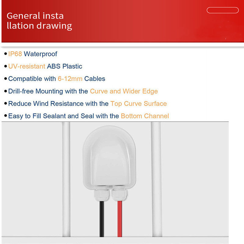 Solar Photovoltaic Plastic Bracket Double Hole