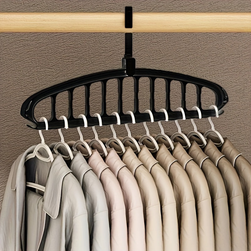 11-Hole Magic Folding Clothes Hanger Organizer