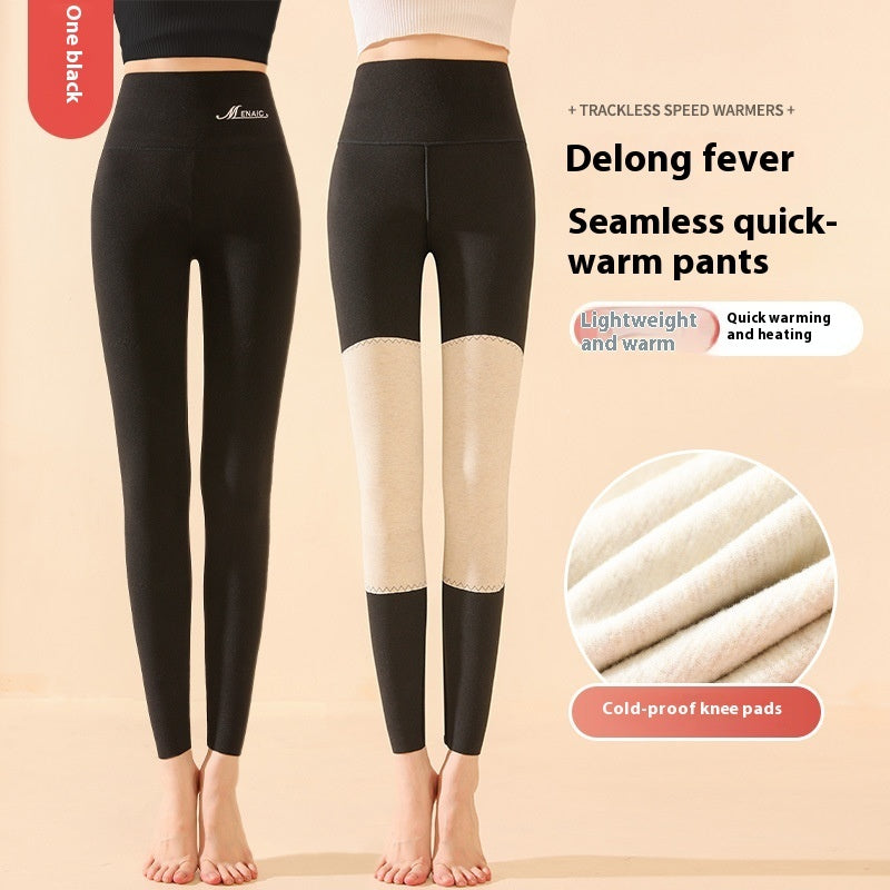 Winter High Waist Knee-pad Leggings