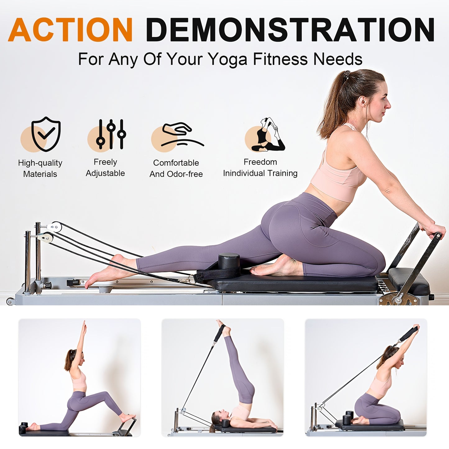 Soges Foldable Pilates Reformer Machine