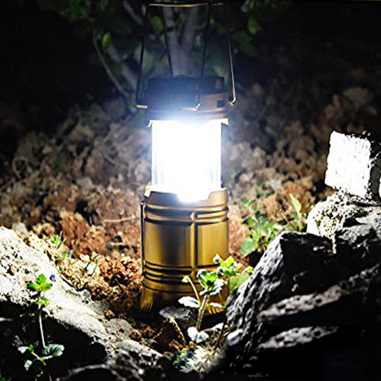 Solar charging camping lantern