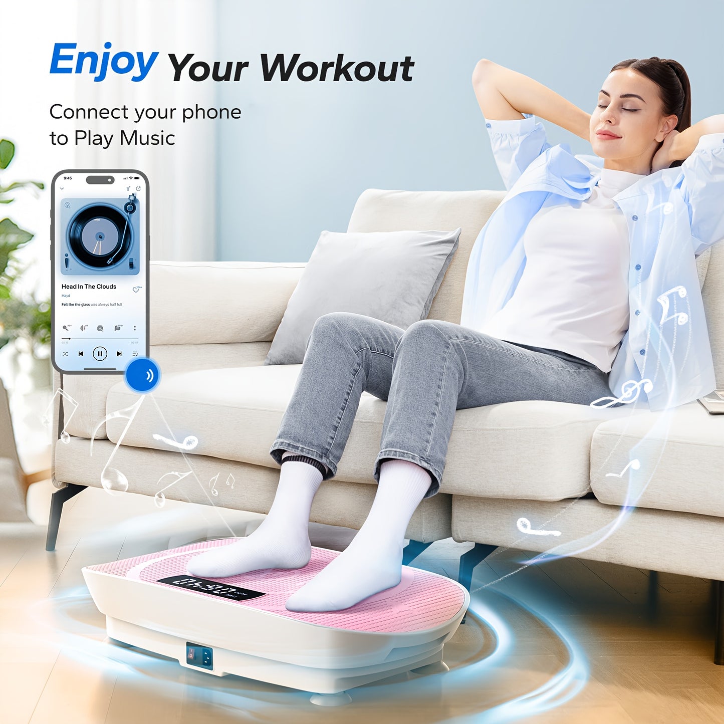 Whole Body Workout MERACH Vibration Plate Exercise Machine