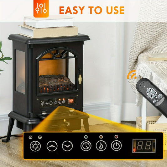 HOMCOM 22" Infrared Electric Fireplace Stove