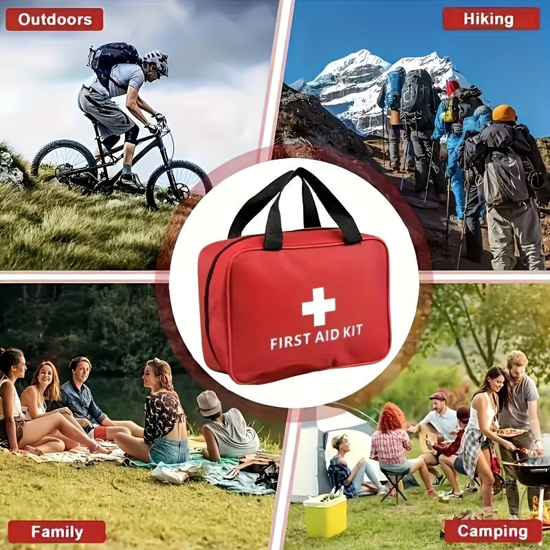 First Aid Kit for Camping And Hiking - Includes Scissors And Tweezers