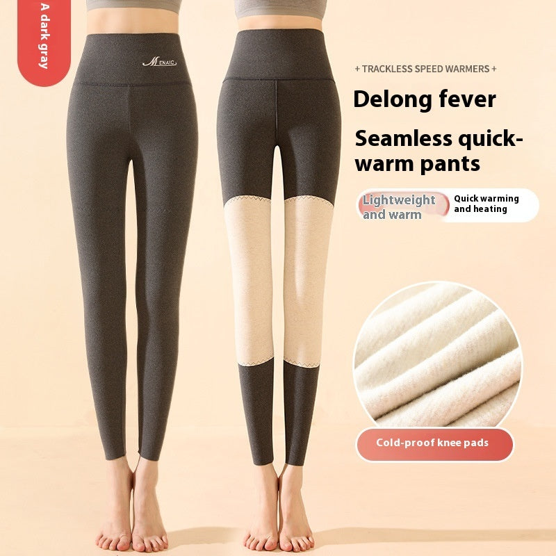 Winter High Waist Knee-pad Leggings