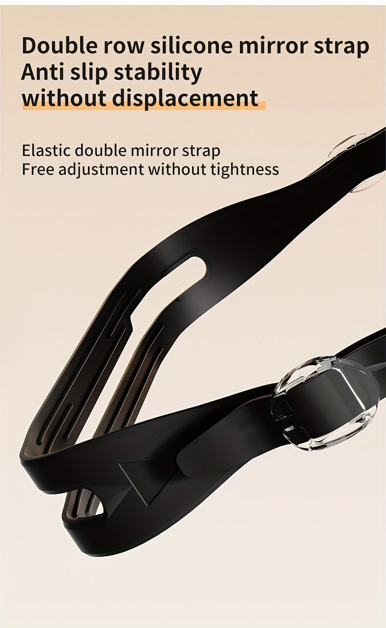 Sleek Anti-Fog Silicone Pair of Swimming Goggles