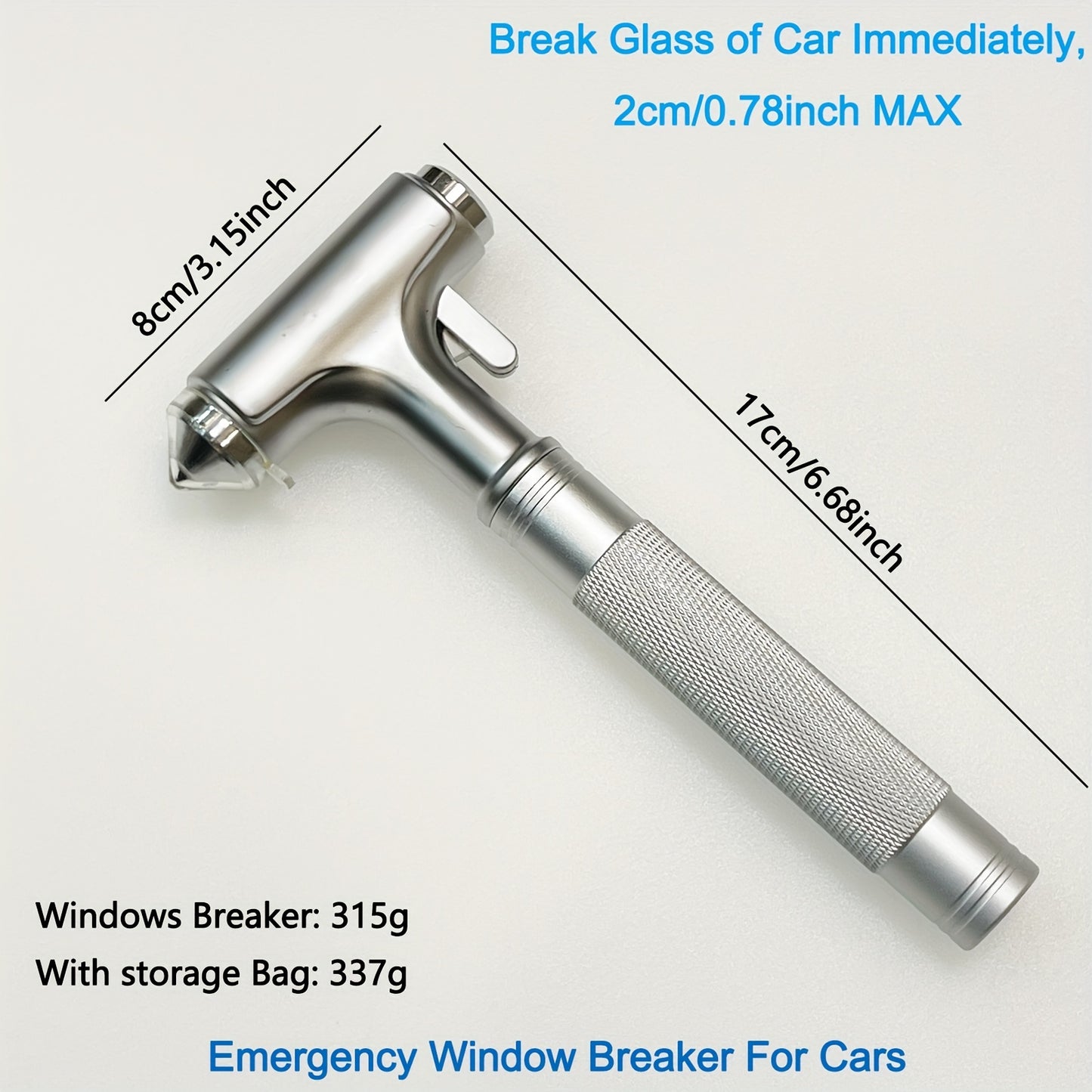 Stainless Steel Emergency Window Breaker For Car Glass