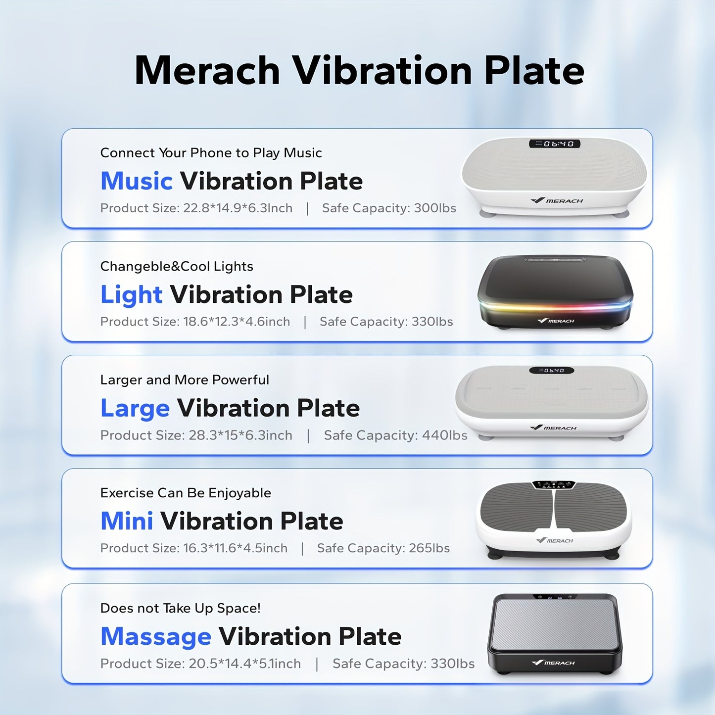 Whole Body Workout MERACH Vibration Plate Exercise Machine