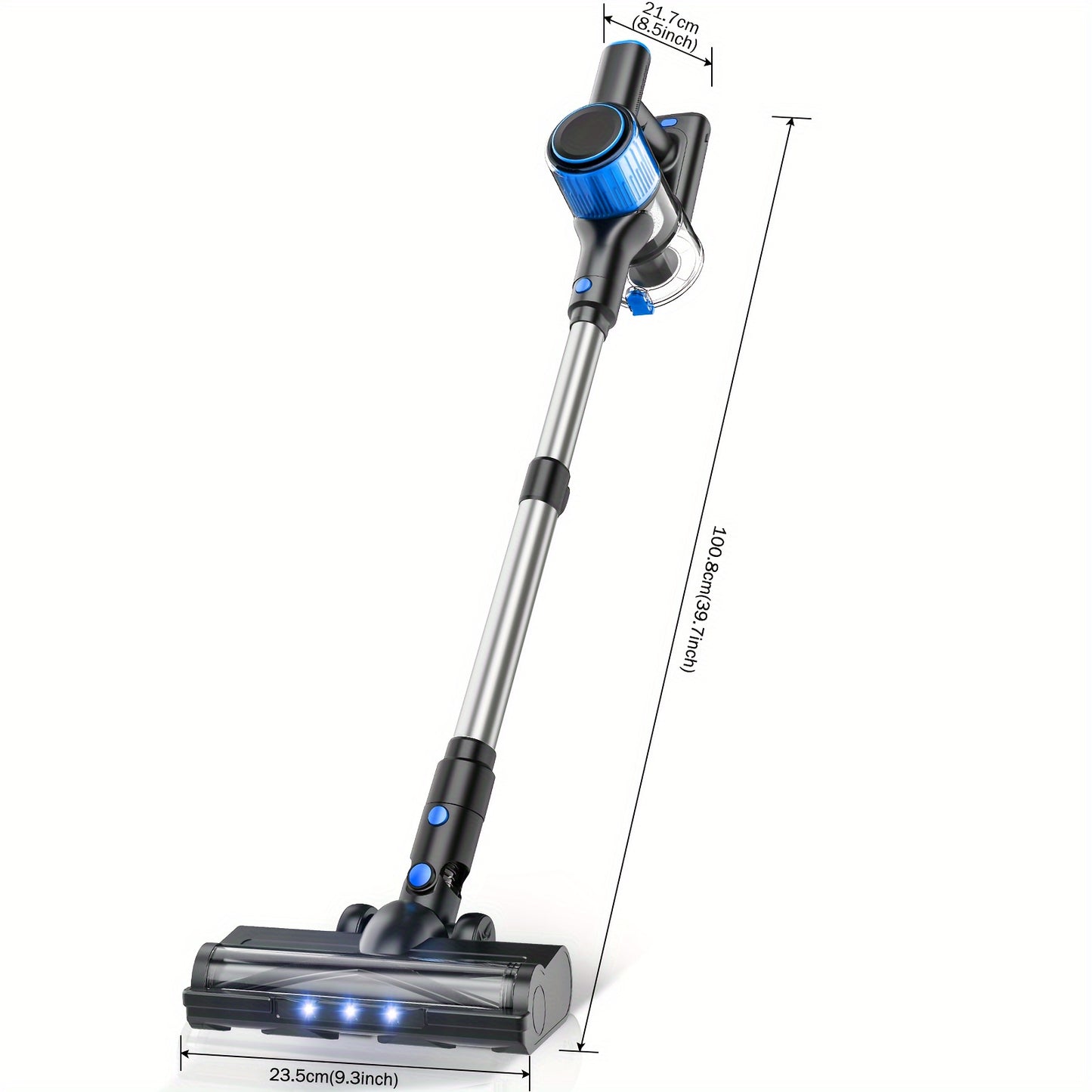 8-in-1 Cordless Stick Vacuum with Powerful 28Kpa Suction, 40-Min Runtime