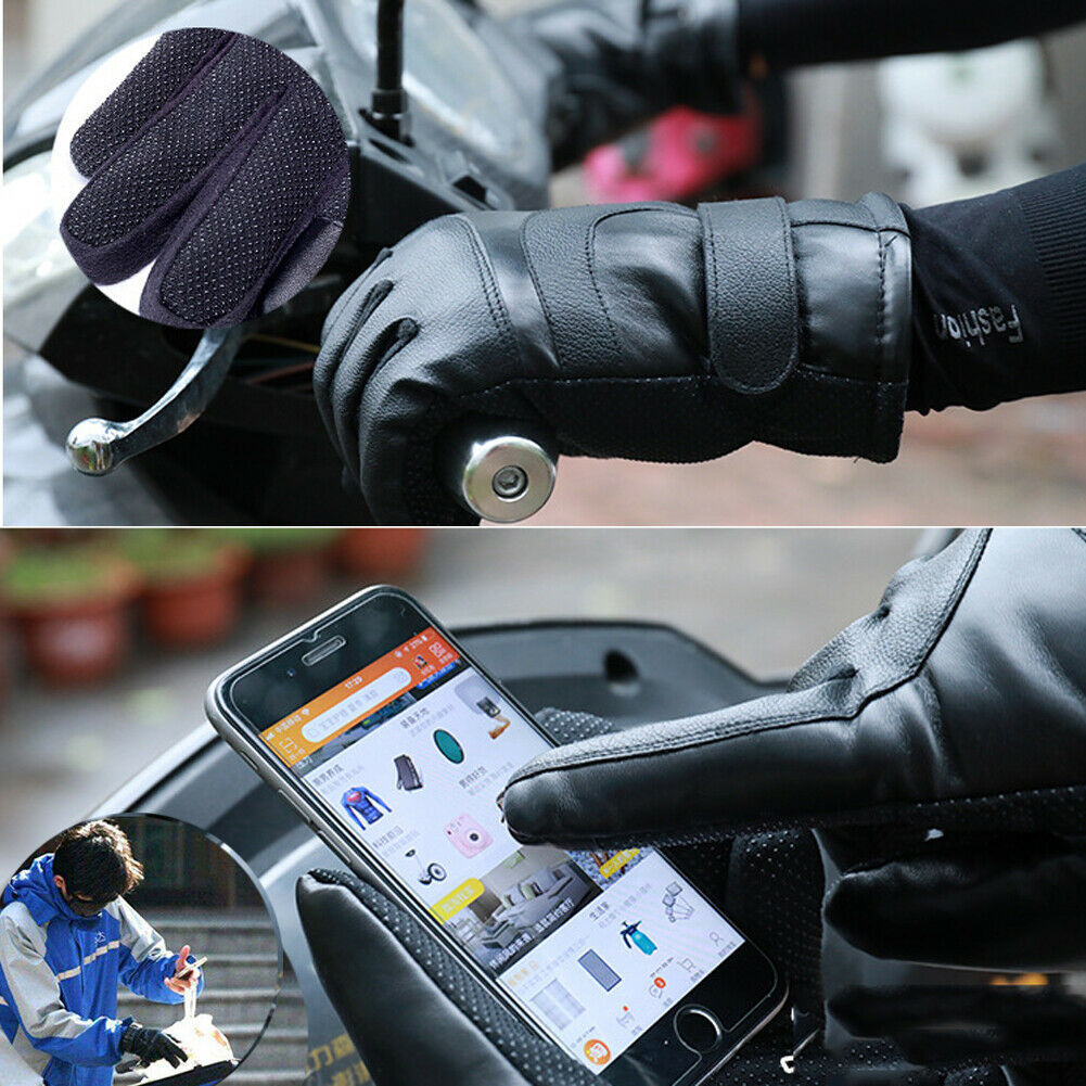 Electric heated windproof touch screen gloves