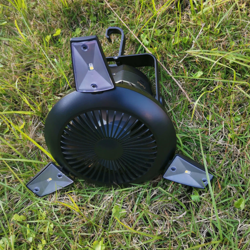 Solar Camping Light Foldable Fan