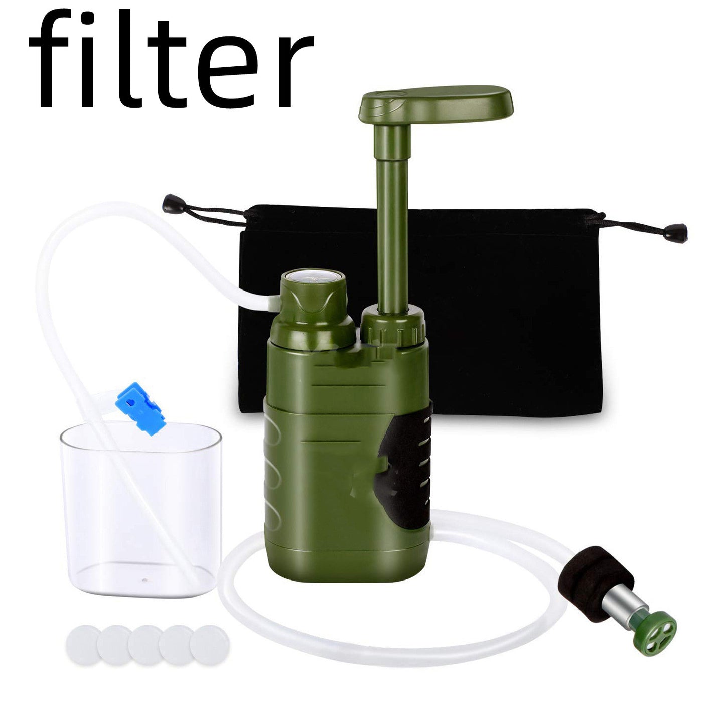 Outdoor Personal Water Purifier, Camping Portable Filter Survival Drinking Fountain, Outdoor Water Purifier