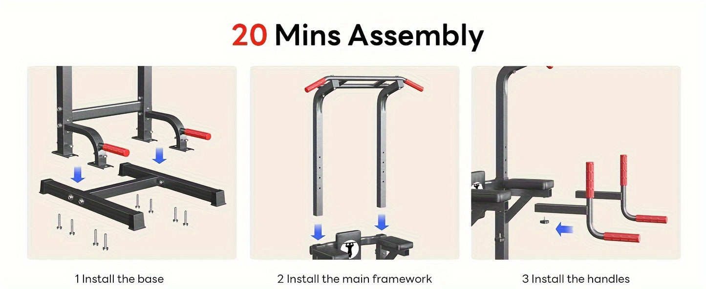 Everyday Strength, Soges Power Tower Adjustable Pull-Up Bar & Dip Stand