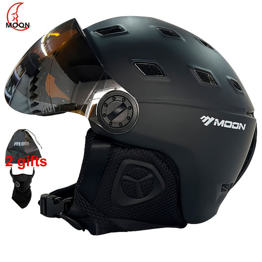 MOON Skiing Helmet With Goggles