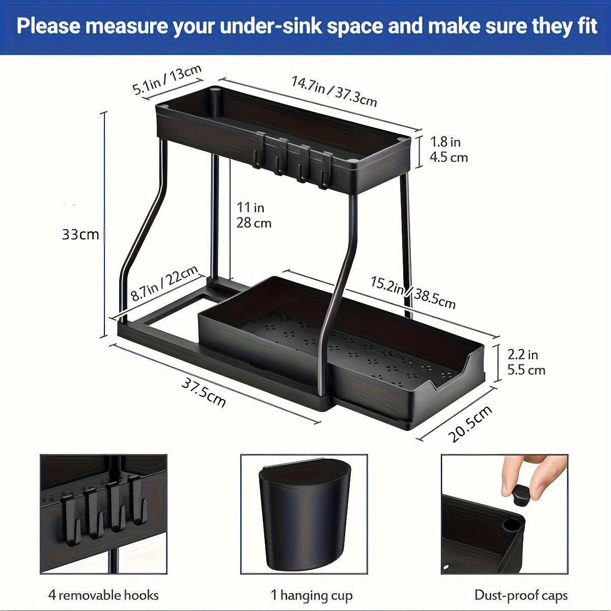 Pull-Out Plastic Storage Organizer