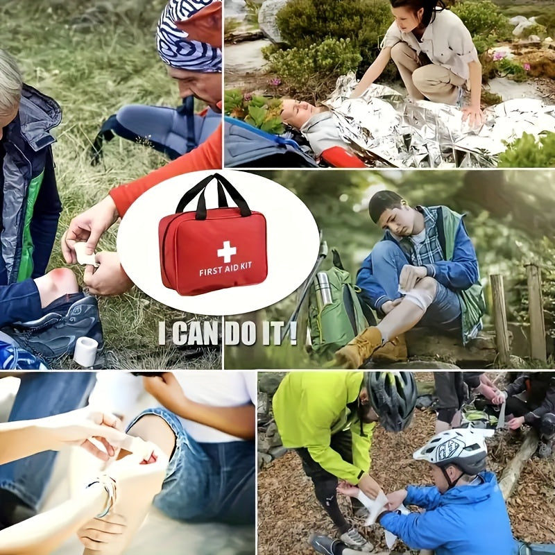 First Aid Kit for Camping And Hiking - Includes Scissors And Tweezers