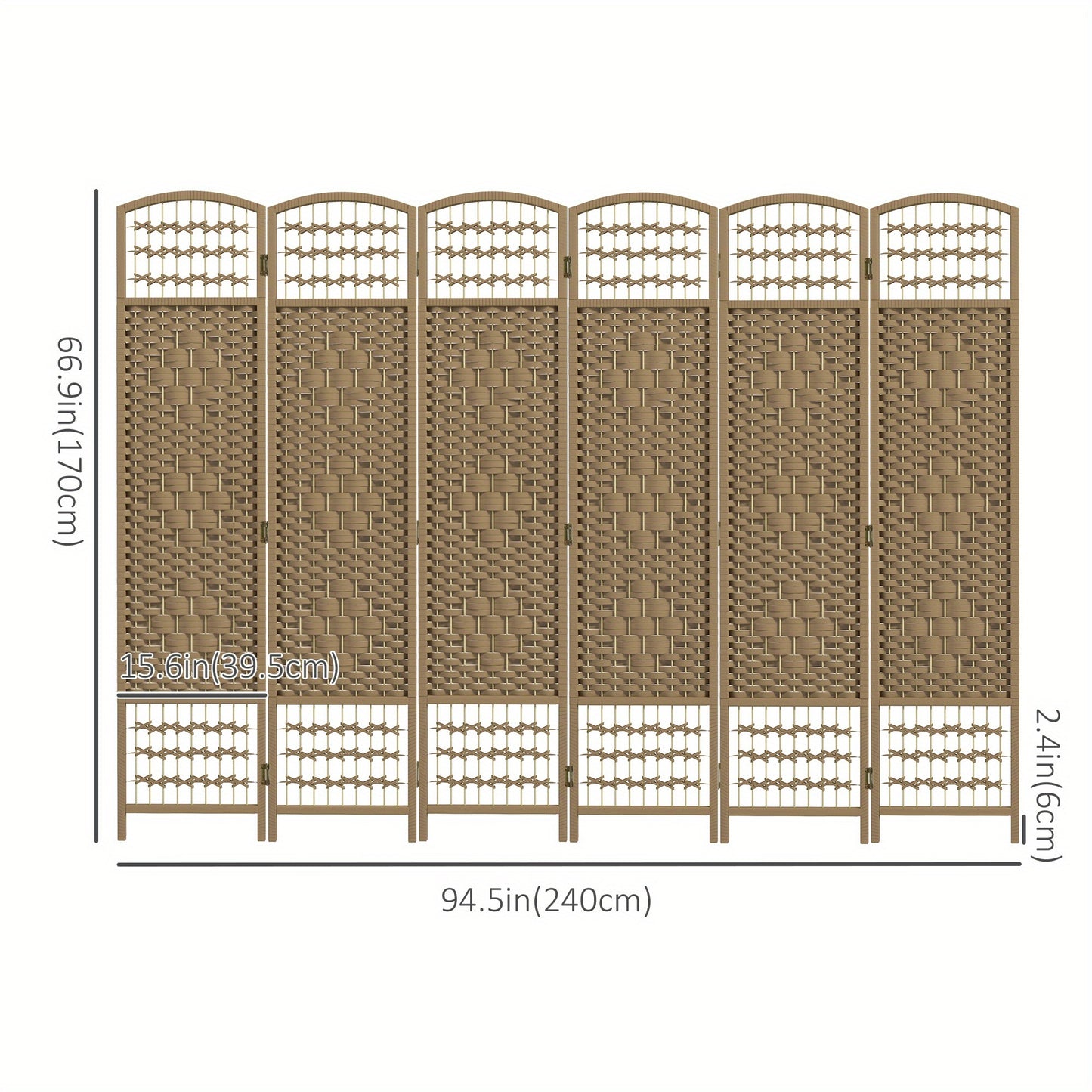 HOMCOM 6 Panel Room Divider