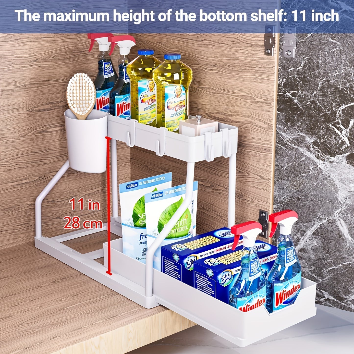 Pull-Out Plastic Storage Organizer