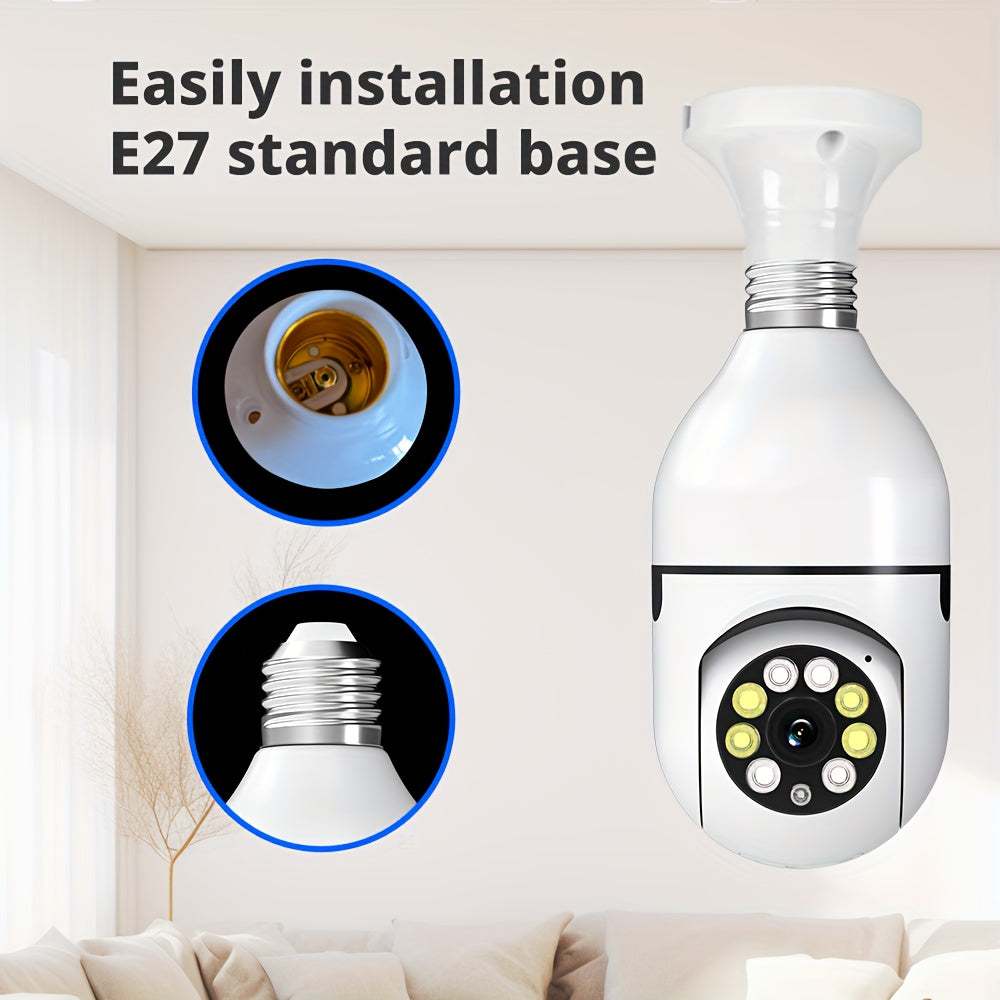 Light Bulb 2.4GHz Security Camera Indoor Outdoor Wireless