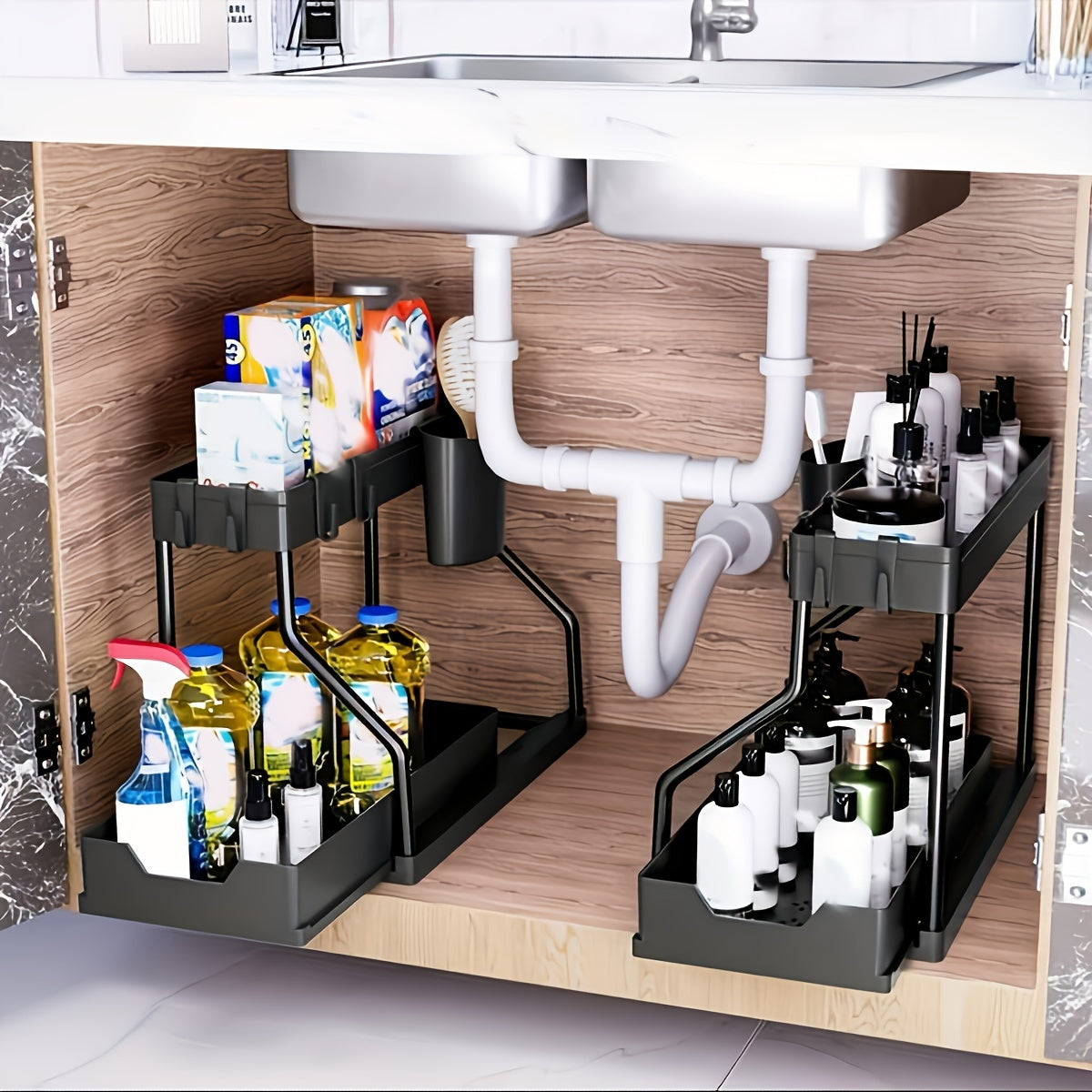 Pull-Out Plastic Storage Organizer