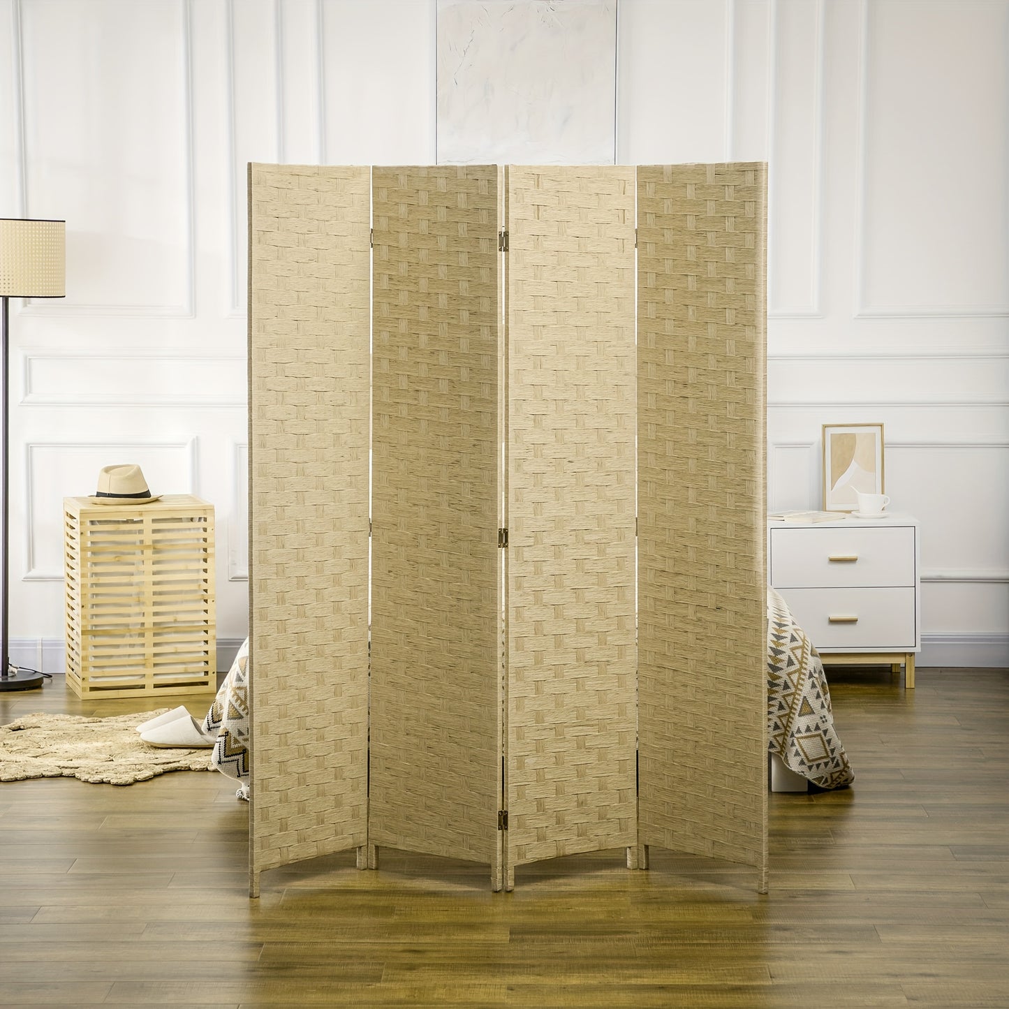 5.6 Ft. Tall 4-Panel Room Divider