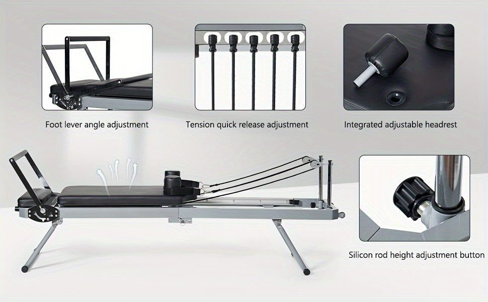 Soges Foldable Pilates Reformer Machine