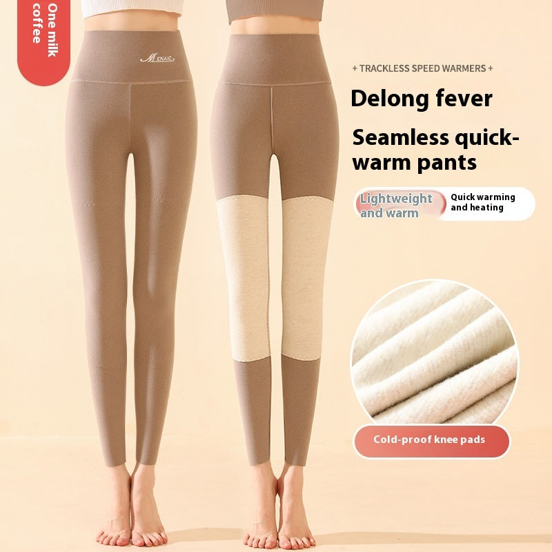 Winter High Waist Knee-pad Leggings