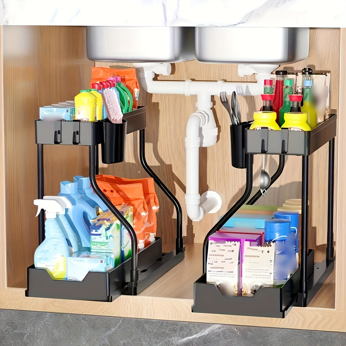 Pull-Out Plastic Storage Organizer