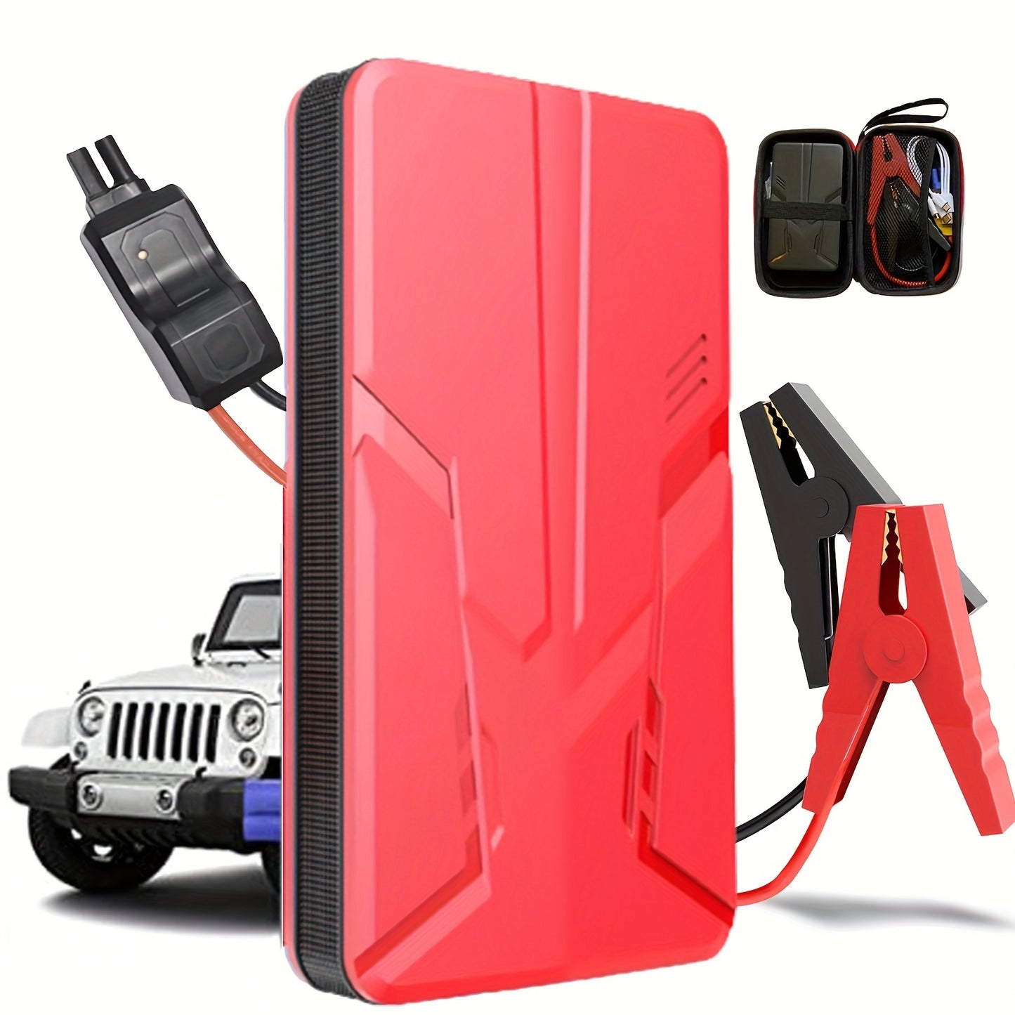 Car Jump Starter 30000mAh Power Bank With Led Light