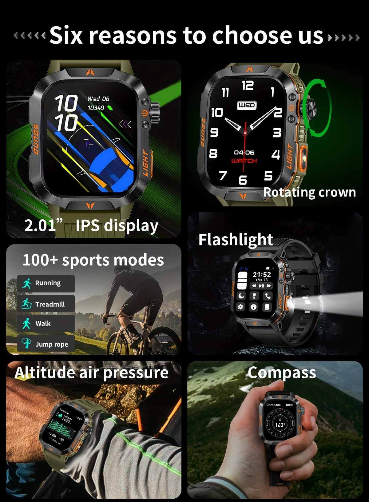 [100+ Sports Modes] 2024 New Smart Watch